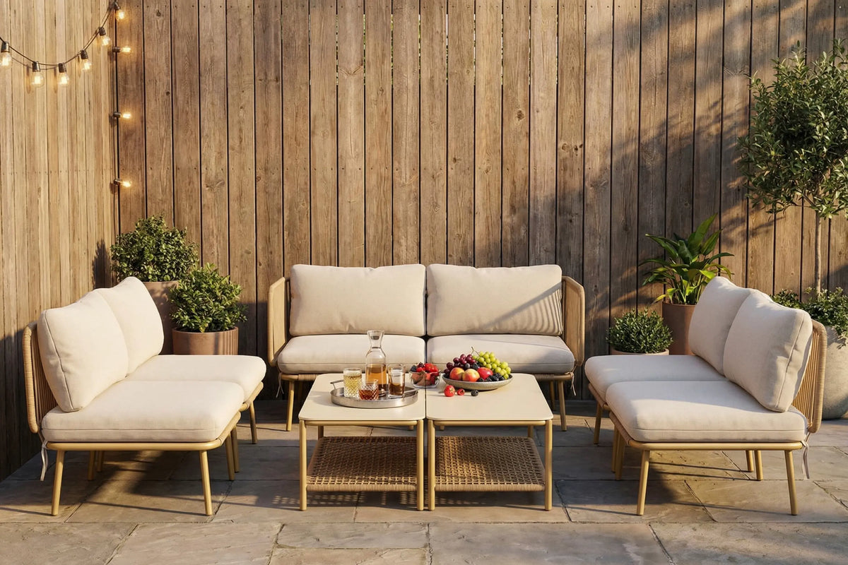 Livli™ Modular Rope-Woven L-Shaped Sofa