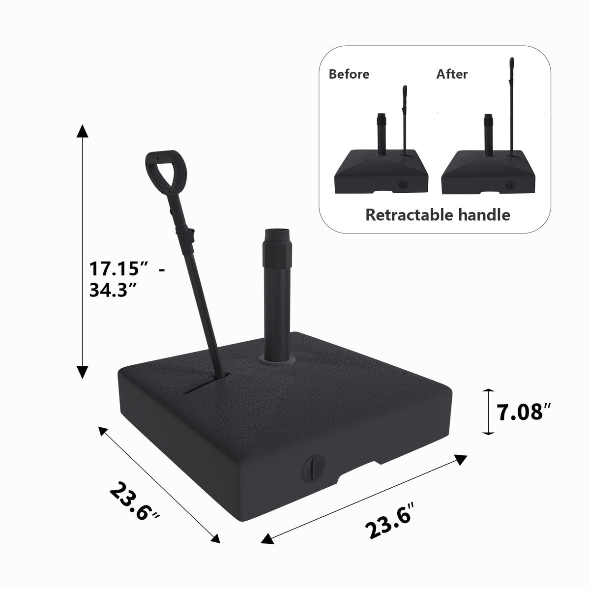 Removable Base with Handle