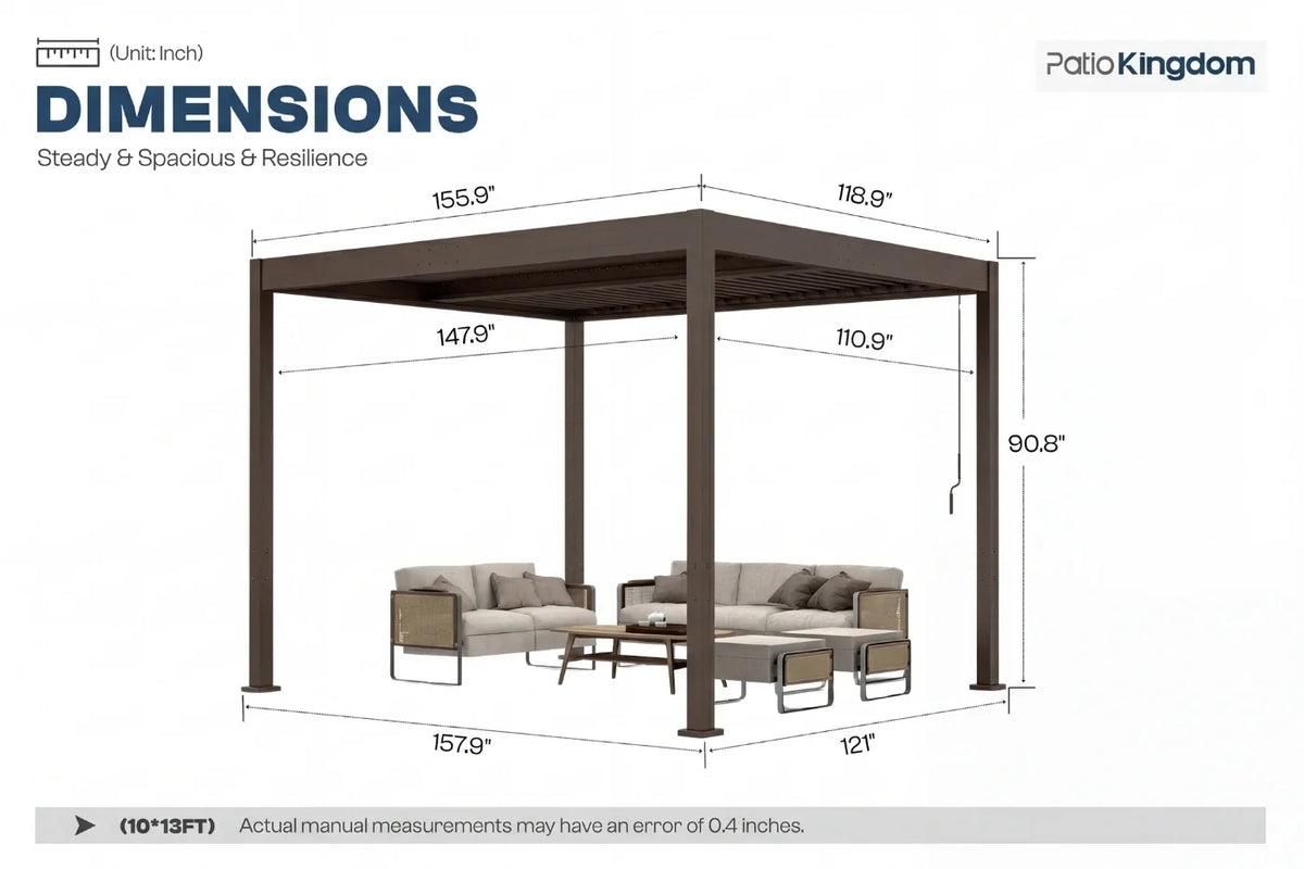 Luxor™ Louvered Pergola