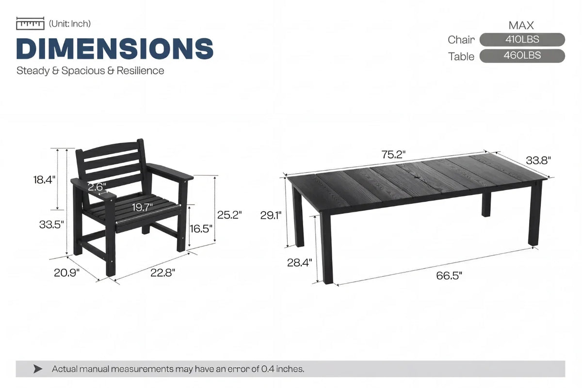 Perli™ Outdoor Dining Set - Table & Chairs