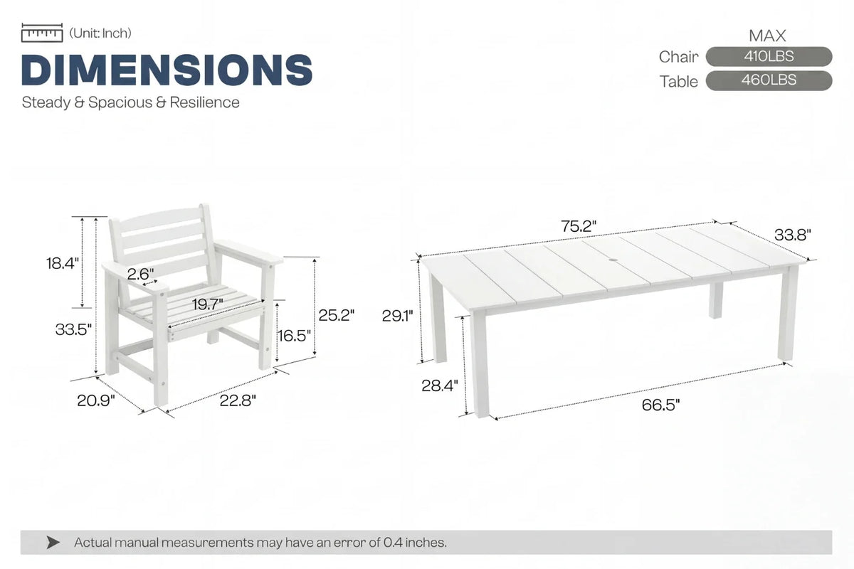 Perli™ Outdoor Dining Set - Table & Chairs