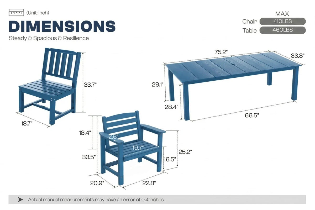 Perli™ Outdoor Dining Set - Table & Chairs