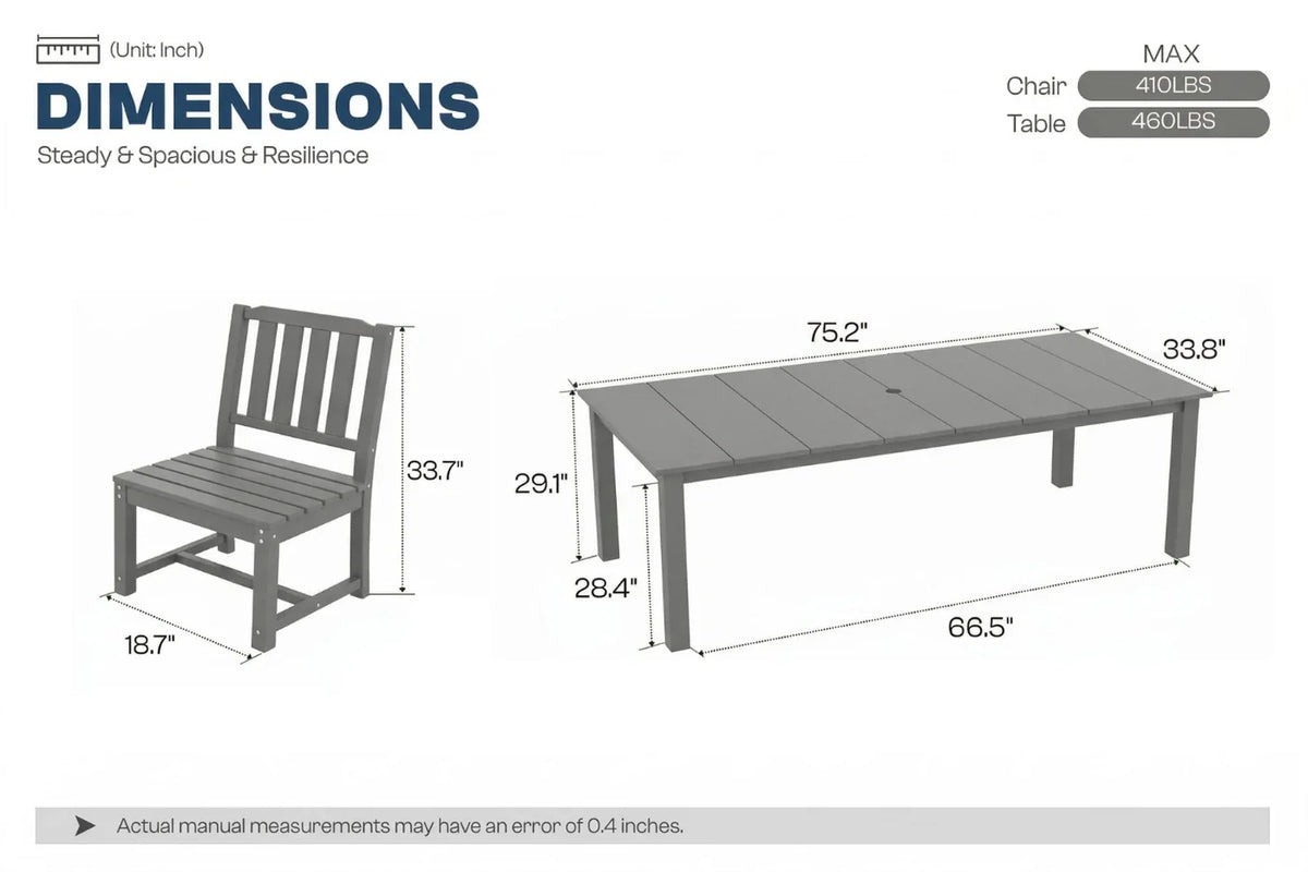 Perli™ Outdoor Dining Set - Table & Chairs