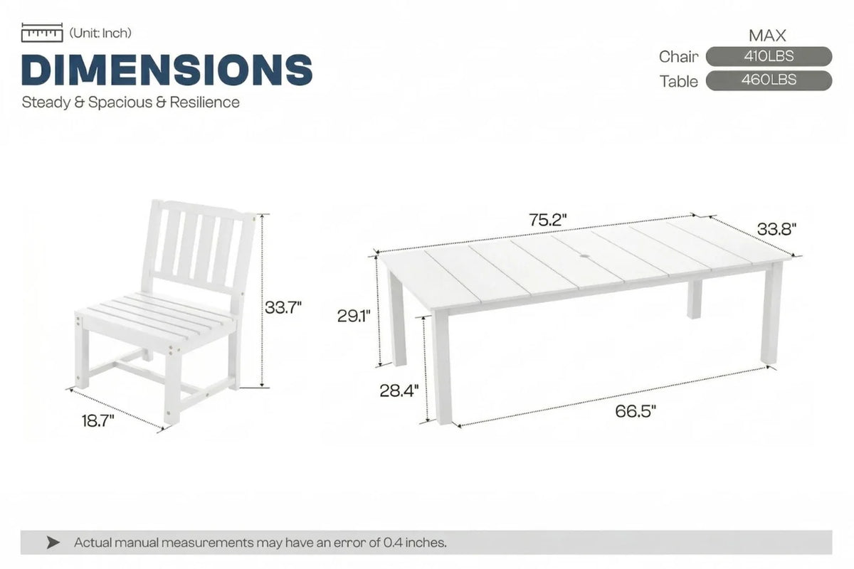 Perli™ Outdoor Dining Set - Table & Chairs