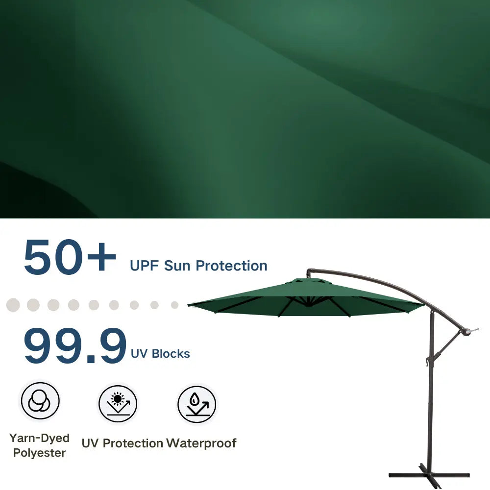 patio kingdom Offset Hanging Umbrella