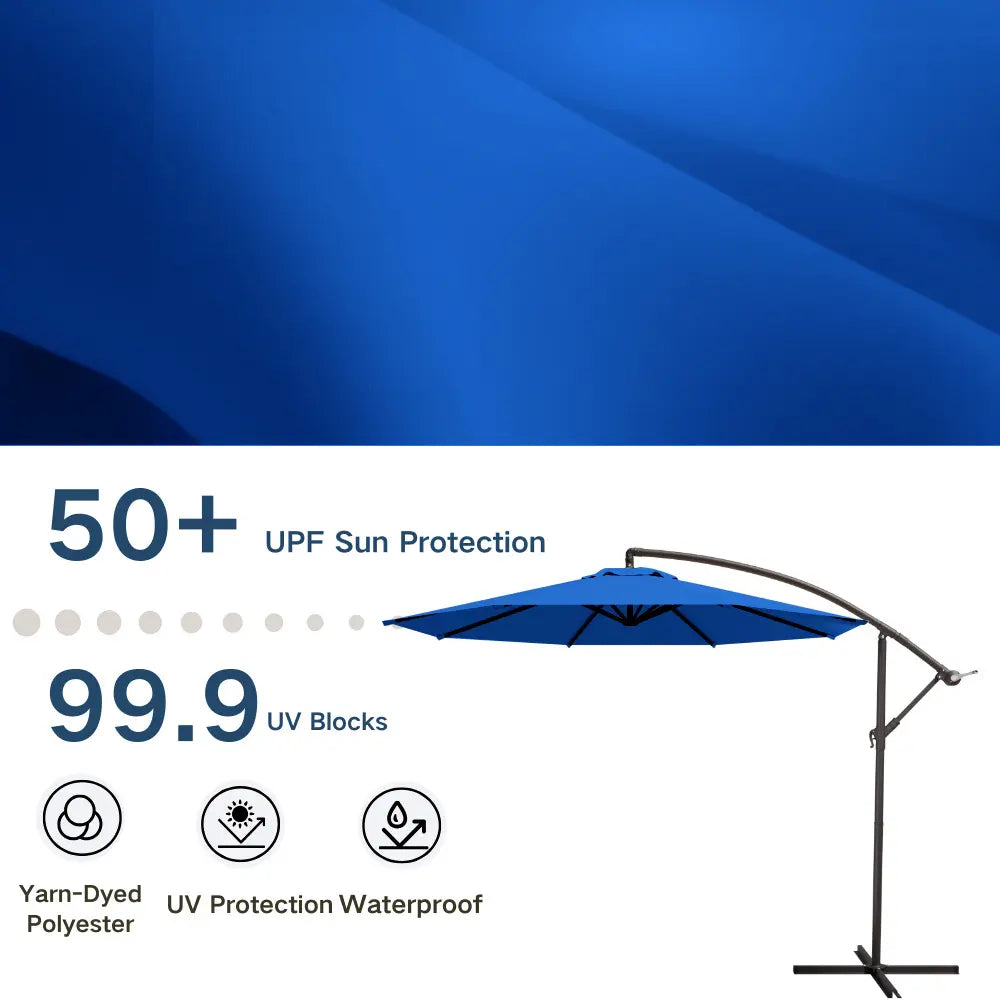 patio kingdom Offset Hanging Umbrella