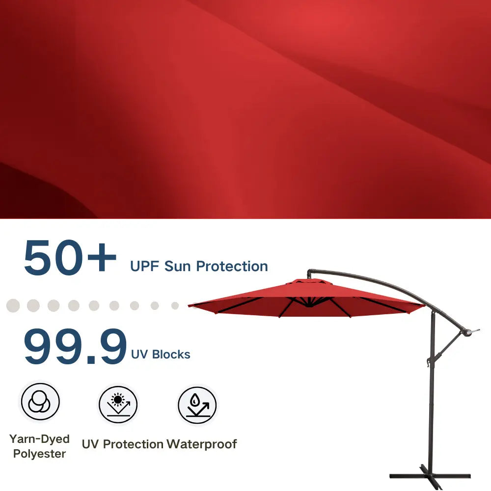 patio kingdom Offset Hanging Umbrella