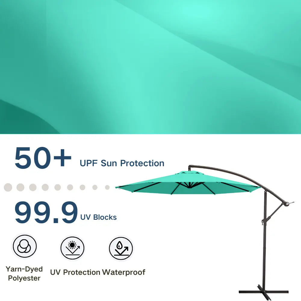 patio kingdom Offset Hanging Umbrella