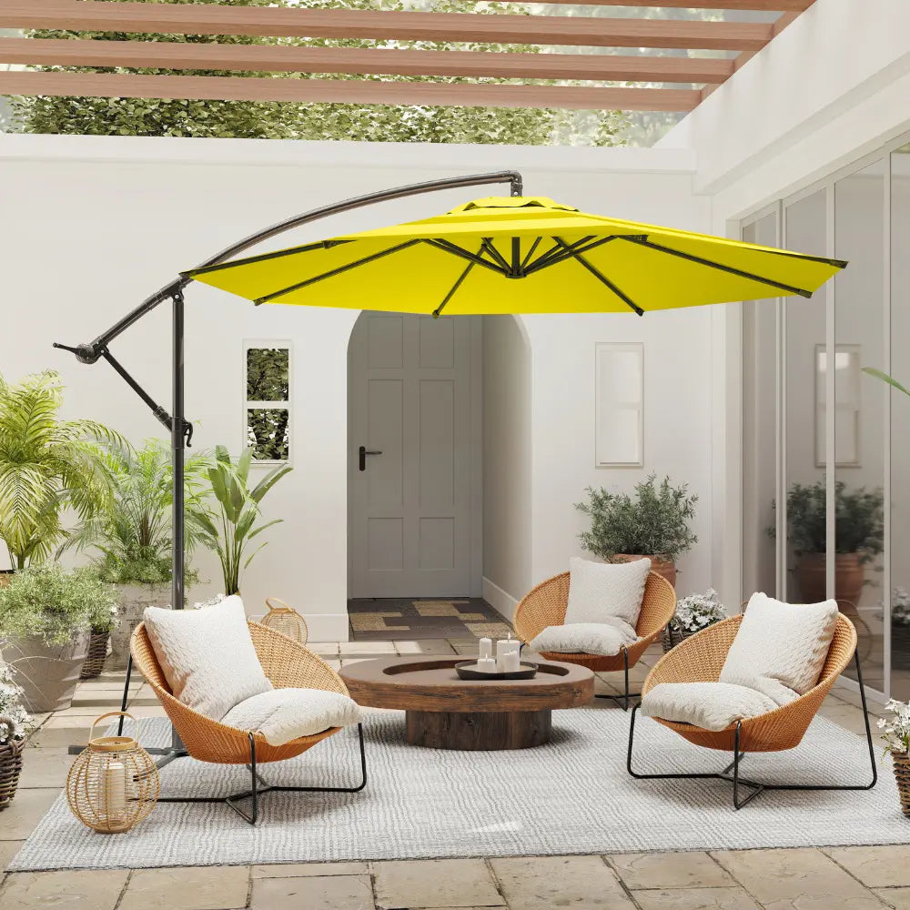 patio kingdom Offset Hanging Umbrella