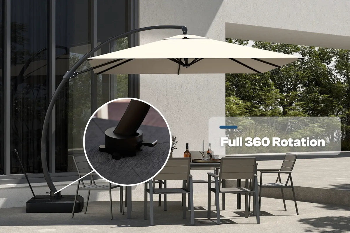Cantilever Umbrella with Base