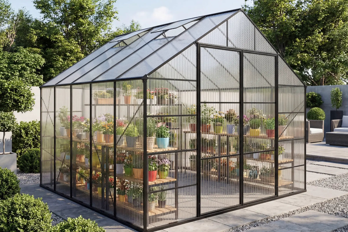Polycarbonate Greenhouse with Aluminum Frame