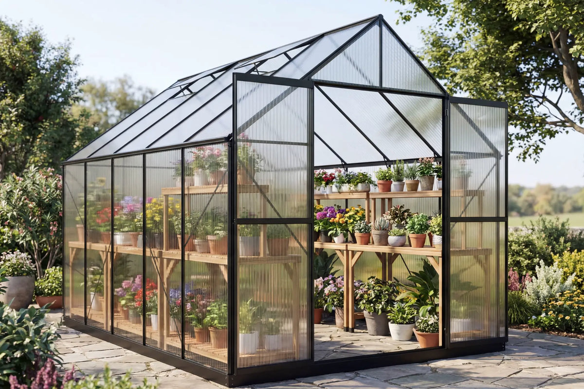 Polycarbonate Greenhouse with Aluminum Frame