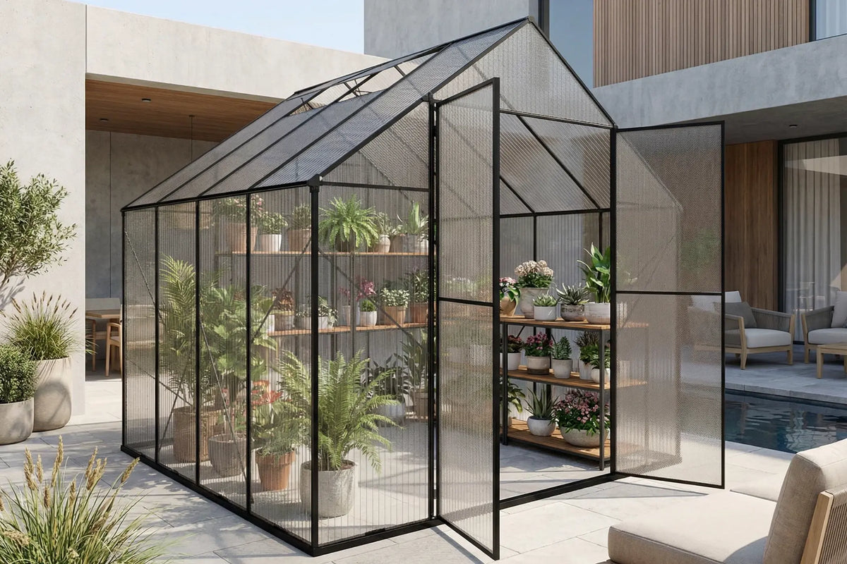 Polycarbonate Greenhouse with Aluminum Frame