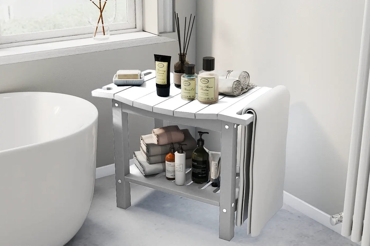 patio kingdom shower bench