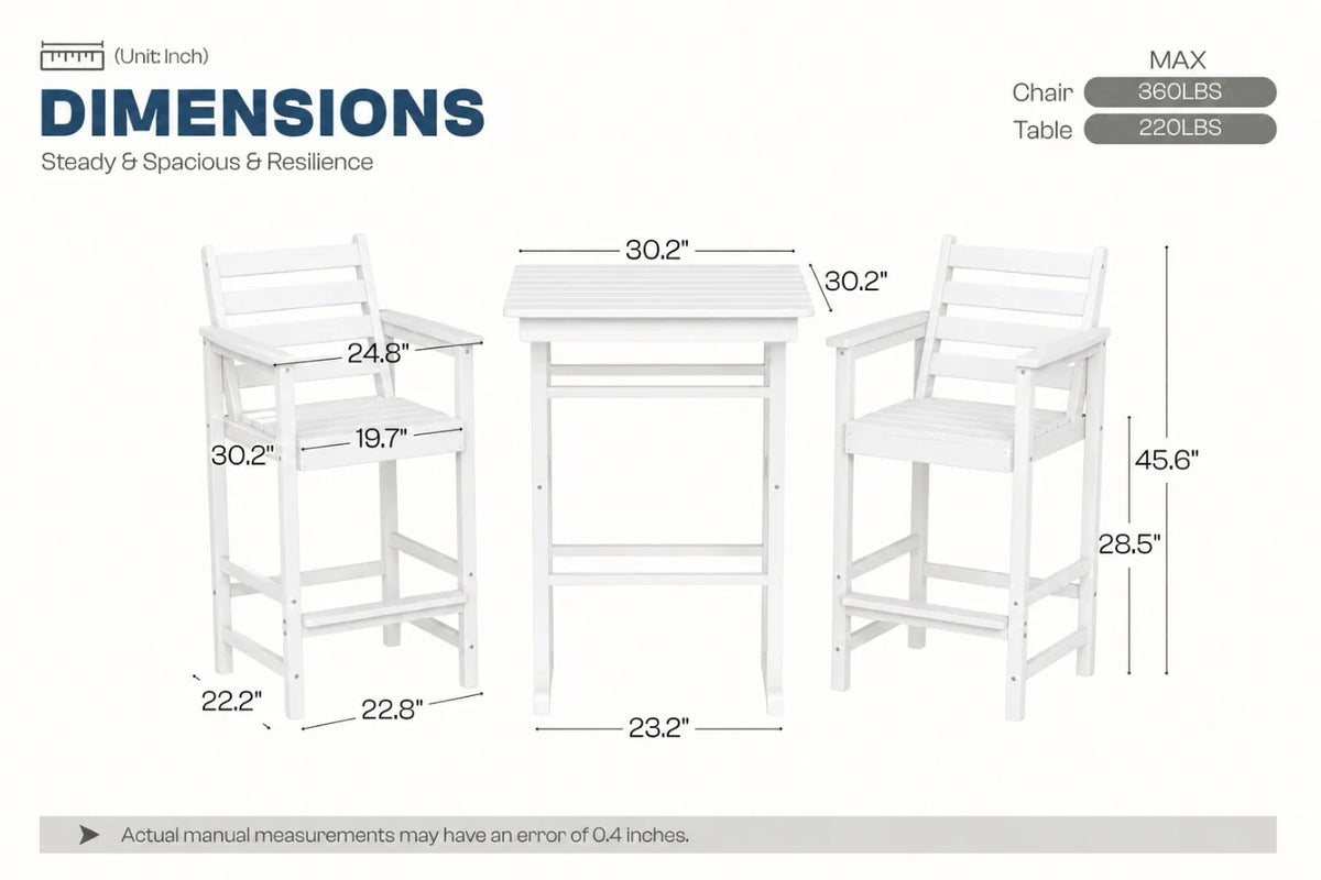 Adirondack Bar Set