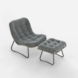 Livli™ Wicker Lounge Chair with Ottoman
