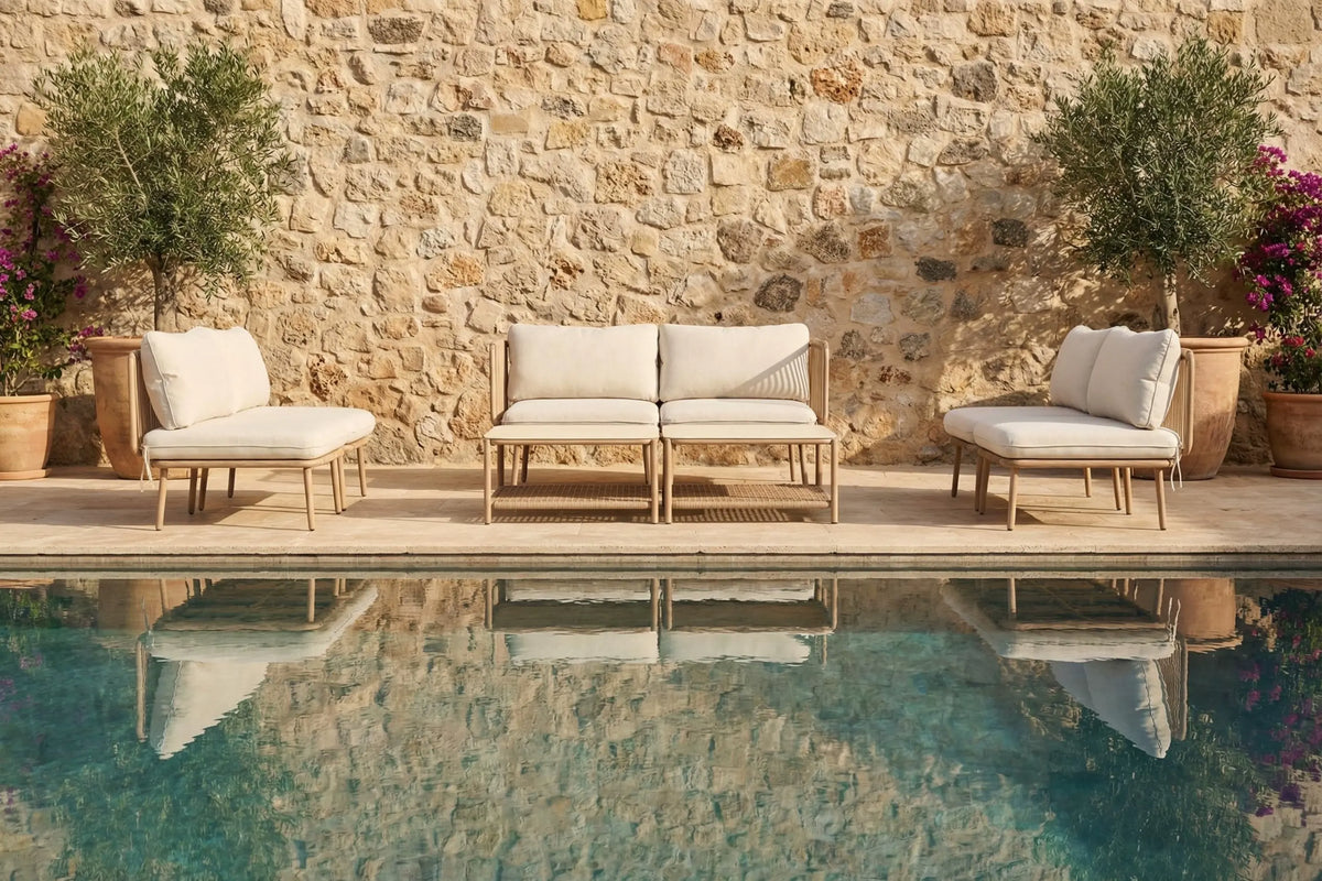 Livli™ Modular Rope-Woven L-Shaped Sofa