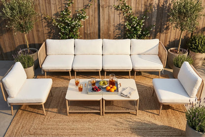 Livli™ Modular Rope-Woven L-Shaped Sofa