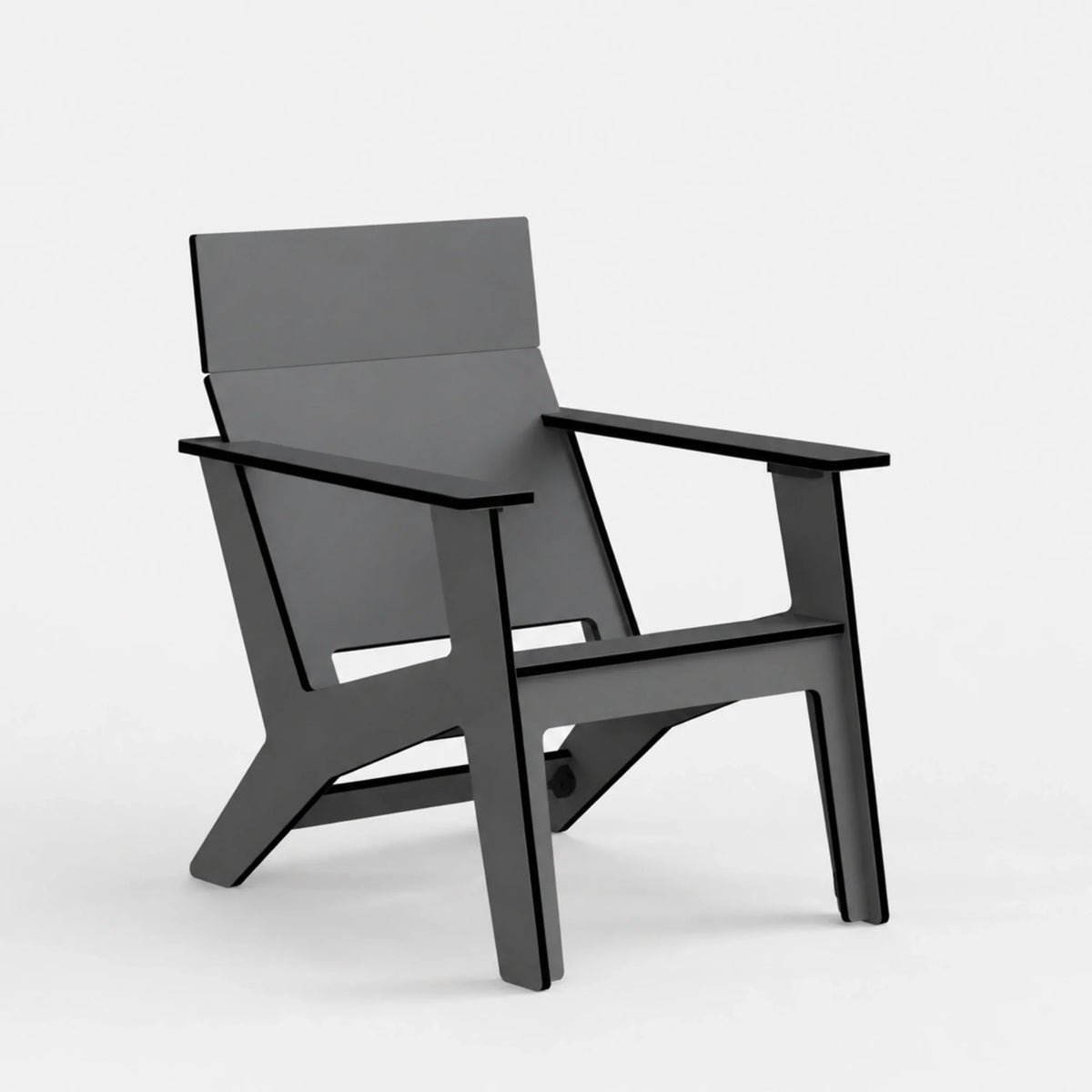 A modern poly adirondack chair shown on a clean white background.