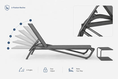 Aluminum Outdoor Chaise Lounge