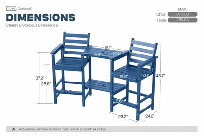 Tall Bar Chair Set