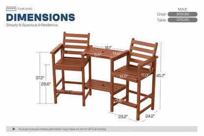 Tall Bar Chair Set