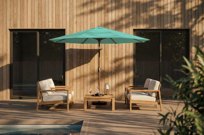 Fiberglass Patio Umbrella - Push Button Tilt